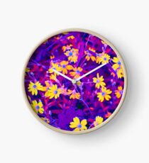 Flower Color Collection Clock