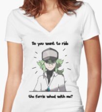 N Harmonia wants to take you for a ride Women's Fitted V-Neck T-Shirt