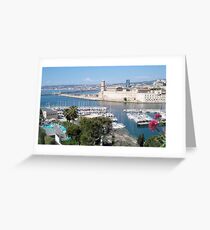 Picturesque old harbour Greeting Card