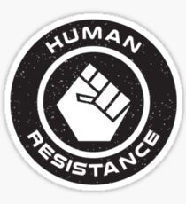 Human Resistance All Black Sticker