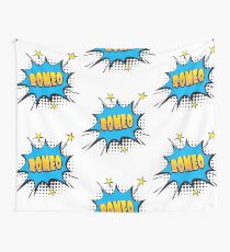 Comic book speech bubble font first name Romeo Wall Tapestry
