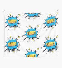 Comic book speech bubble font first name Sammy Wall Tapestry