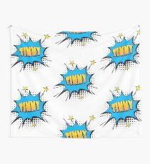 Comic book speech bubble font first name Timmy Wall Tapestry