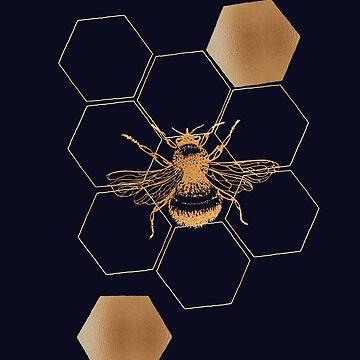 Layered Wall Art - Honeycomb With Bees