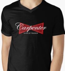 Funny Carpenter King of Trades Tee Gift V-Neck T-Shirt