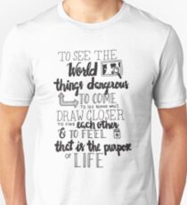 Walter Mitty Life Motto - Black Unisex T-Shirt