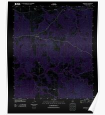 USGS TOPO Map Mississippi MS Hermanville 20120419 TM Inverted Poster