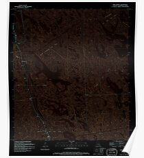 USGS TOPO Map Louisiana LA Mink Bayou 332773 1994 24000 Inverted Poster