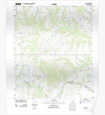 USGS TOPO Map Texas OK Kemp 20130109 TM Poster