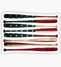 America baseball flag Sticker