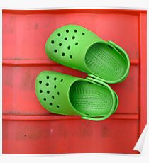 Green Crocs Poster