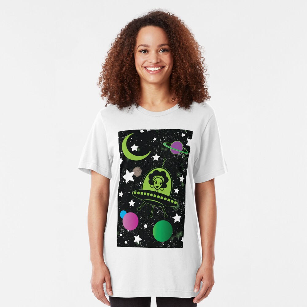 Afro Alien Slim Fit T-Shirt