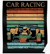 Rennwagen Klassiker Formel 1 Vintage T-Shirt Poster