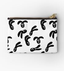 Flop Bunny Pattern - Schwarzweiß Studio Clutch