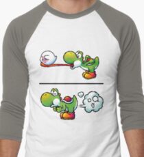 Farting Yoshi Men's Baseball ¾ T-Shirt