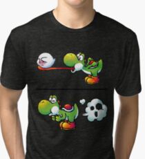 Farting Yoshi Tri-blend T-Shirt