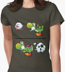 Farting Yoshi Women's Fitted T-Shirt