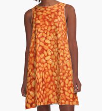 Beans In Things Pattern A-Line Dress