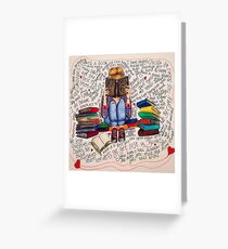 Reading is Dreaming with Open Eyes. Greeting Card
