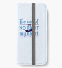 Die Welt hat kein Recht - Hamilton iPhone Flip-Case/Hülle/Klebefolie