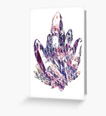 Warm Pencil Scratch Crystal Greeting Card