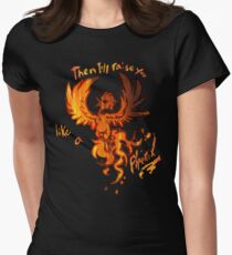 Fall Out Boy - The Phoenix - Then I'll Raise You Like A Phoenix Women's Fitted T-Shirt