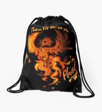 Fall Out Boy - The Phoenix - Then I'll Raise You Like A Phoenix Drawstring Bag