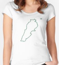 Lebanon “Citizen of the Earth” large Women's Fitted Scoop T-Shirt