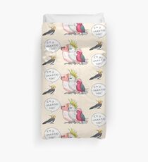 Cockatiel is a cockatoo too! Duvet Cover