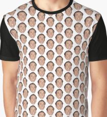 Nicolas Cage Gesichtsmuster Design Grafik T-Shirt