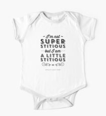 The Office Dunder Mifflin Michael Scott Quote - Superstitious One Piece - Short Sleeve