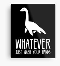 Nessie Toilet Sign for Restaurants Metal Print
