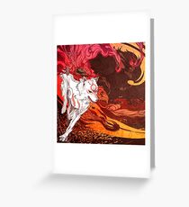 Wolf Okami Grußkarte