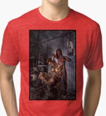 Cyberpunk Painting 058 Tri-blend T-Shirt