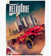 Formula 1 Australian GP Ferrari Poster Poster