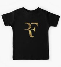 Roger Federer ist das größte RF-Symbol Gold Kinder T-Shirt