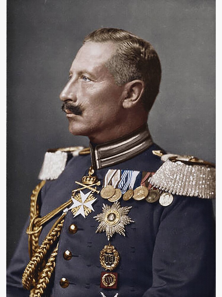 Kaiser Wilhelm II... profile portrait in military uniform by edsimoneit