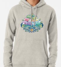 Blooming Piggy Pile Pullover Hoodie