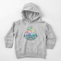Blooming Piggy Pile Toddler Pullover Hoodie
