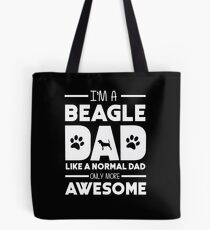 Awesome Beagle Dad Tote Bag