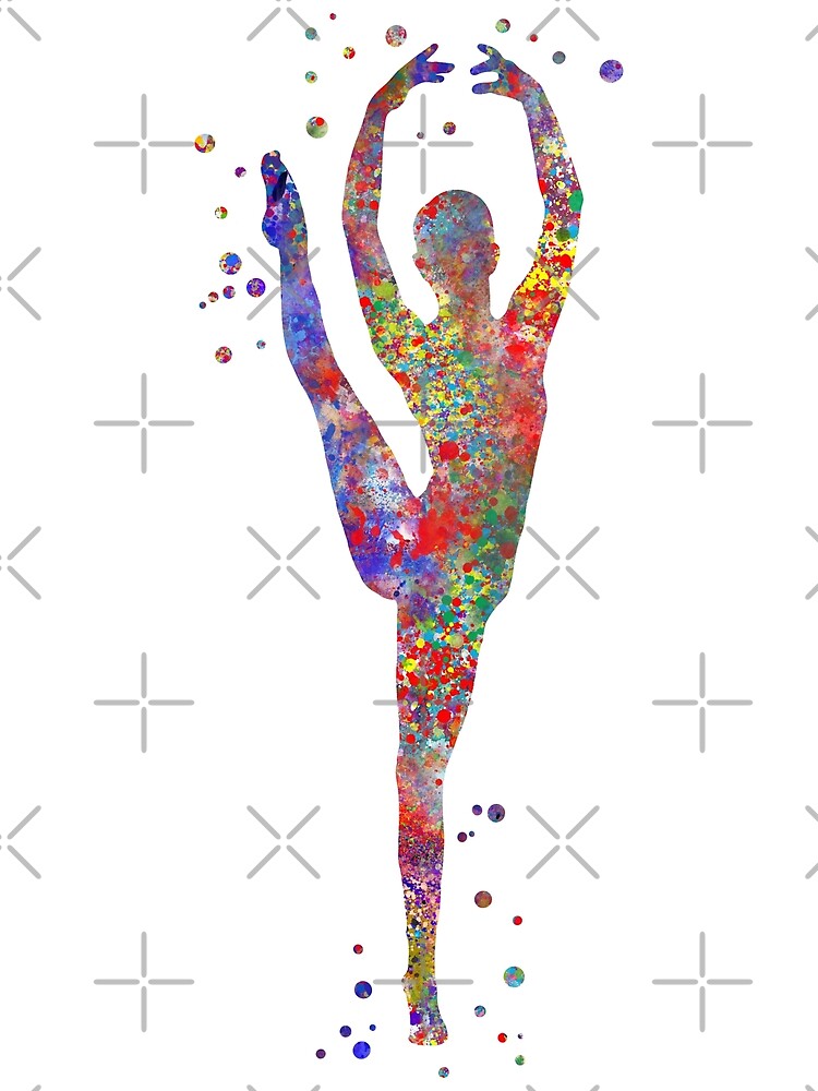 "Ballet dancer, watercolor ballet dancer" by Rosaliartbook | Redbubble