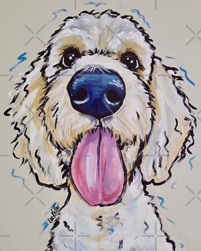  Goldendoodle Art Golden Doodle Art by leekellerart 