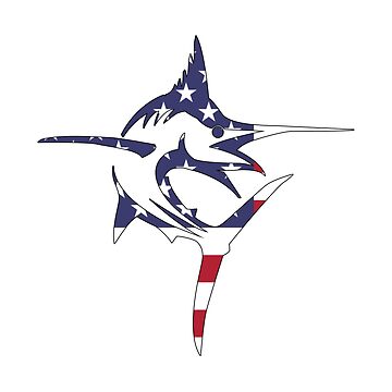 American Marlin Sticker for Sale by tjbrock2