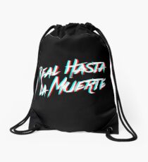 Anuel phrase Drawstring Bag