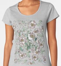 Camiseta premium para mujer Rosa medieval medieval