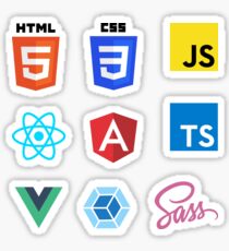 Front End Web Development Combo Pack (med+) Sticker