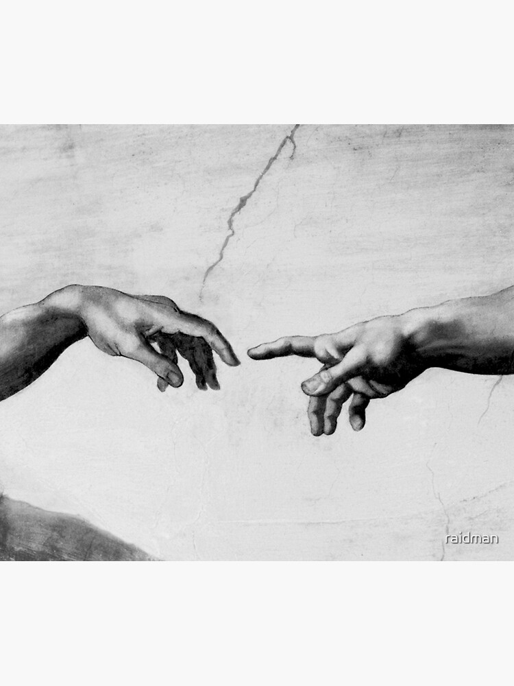 "The Creation of Adam Sistine Chapel neartouching hands