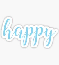 Happy Blue Sticker