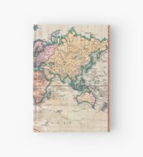 Vintage World Map 1801 Hardcover Journal