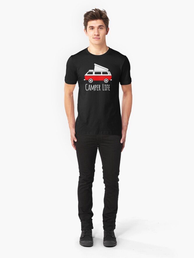 Vista alternativa de Camiseta ajustada Camper Life